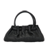 Vintage Gathered Bag, &pound;195, Handbags, Black, Leather, Front view